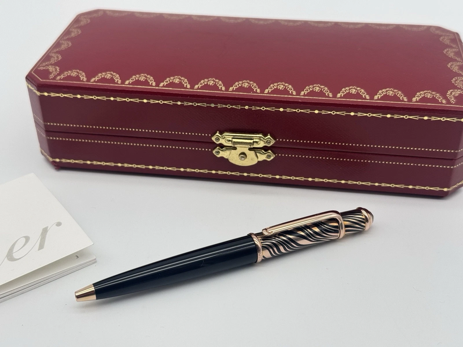 Cartier — CARTIER SPECIAL EDITION DIABOLO TIGER CLAWS BALLPOINT PEN NEW 100% GENUINE $925