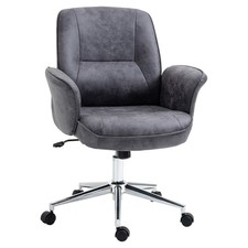Swivel Computer Office Chair Mid Back Desk Chair Home Study Bedroom Refurbished