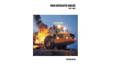 Volvo A35D and A40D Dump Truck Parts Catalog Workshop Service Manual PDF on USB
