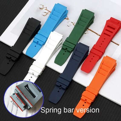 25Mm Gummifedersteg Uhr Silikonbandarmband Für Mille Rm011 Rm-11
