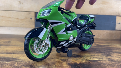 Road Rippers Kawasaki Ninja ZX-10R Motorcycle Plastic Toy, Works