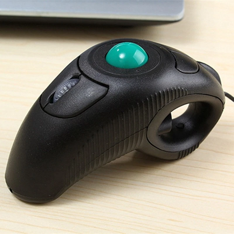 Wired Mouse Portable Handheld Trackball Mice For PC Laptop Right or Left Handed - Image 2 of 4