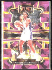 2024 Panini Select WNBA #35 Crystal Dangerfield Prizms Purple Ice #/149
