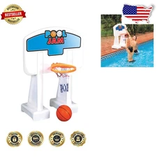 Pool Basketball Hoop Jam Heavy Duty Kids Adults Water Game Set