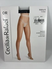 Cecilia de Rafael VIDRIO 15 DEN Sheer to Waist Glossy Pantyhose MADE IN ITALY