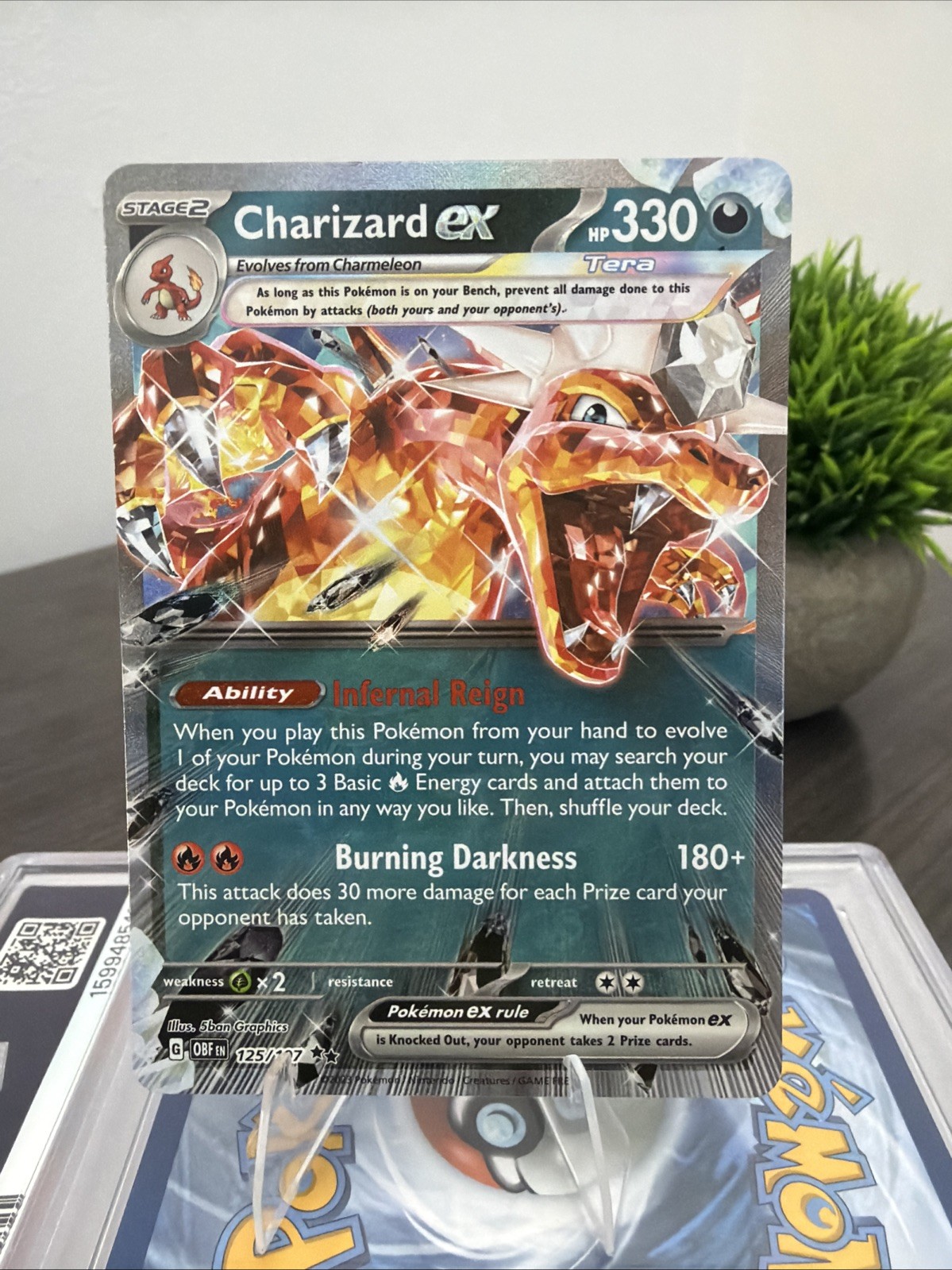 Charizard Ex 125/197 Obsidian Flames NM