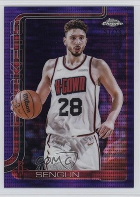 2025-26 Topps Chrome Purple Pulsar Refractor 57/75 Alperen Sengun #98 0c6