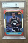 1986 FLEER BASKETBALL #41 DAVID GREENWOOD JERSEY FUSION BGS 10 AUTO GU PATCH ~~