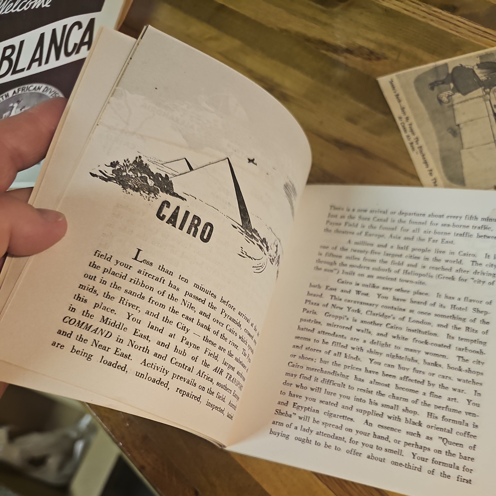 Rocket Run logbook 1942-1948 Air Transport Command No. Africa Division Excellent