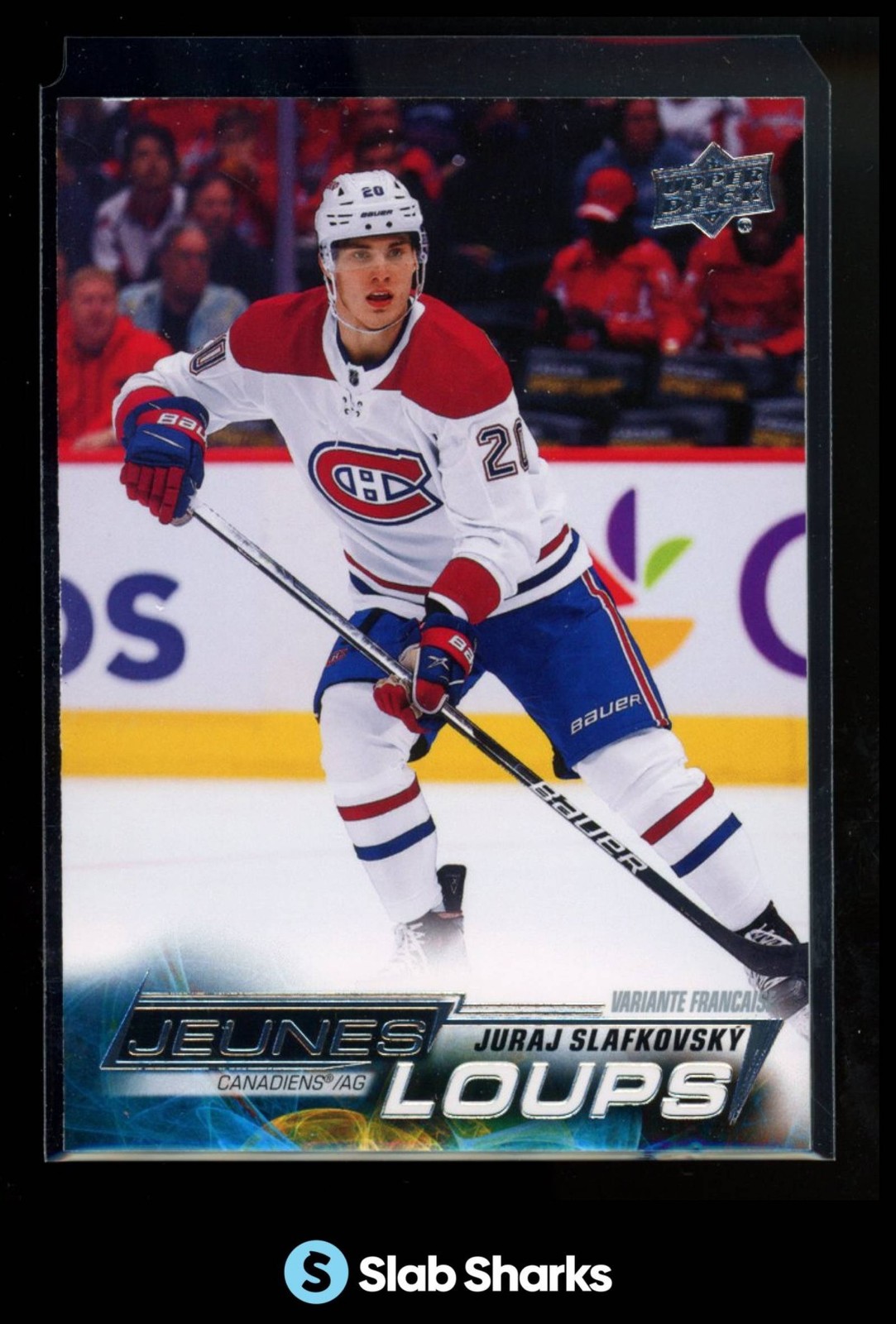 2022 UPPER DECK #451 JURAJ SLAFKOVSKY FRENCH YOUNG GUNS RC ROOKIE