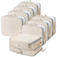 Clothes Storage Bag 8 Pack, 19L Compression Storage Bags for Sweater, Closet,...