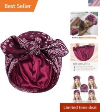 Women's Soft Satin Lined Turban - Fashionable Chemo Headwear  Sleeping Cap