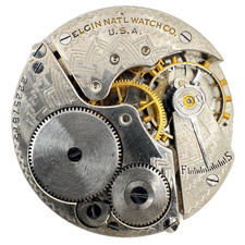 Antique 16s 1920 Elgin 7 Jewel Mechanical Pocket Watch Movement 291 USA
