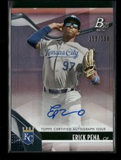 2021 Bowman Platinum #TOP-58 Erick Pena Autographs /199 Kansas City Royals