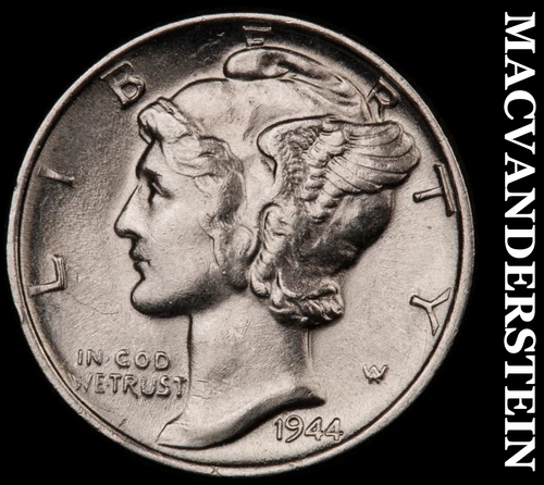 1944 Silver Mercury Dime-Uncirculated Lustrous No Reserve #i2588