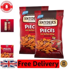 Delicious Snyder's Hot Buffalo Wings Pretzel Pieces, 638g (2 Pack) - Bold Flavor
