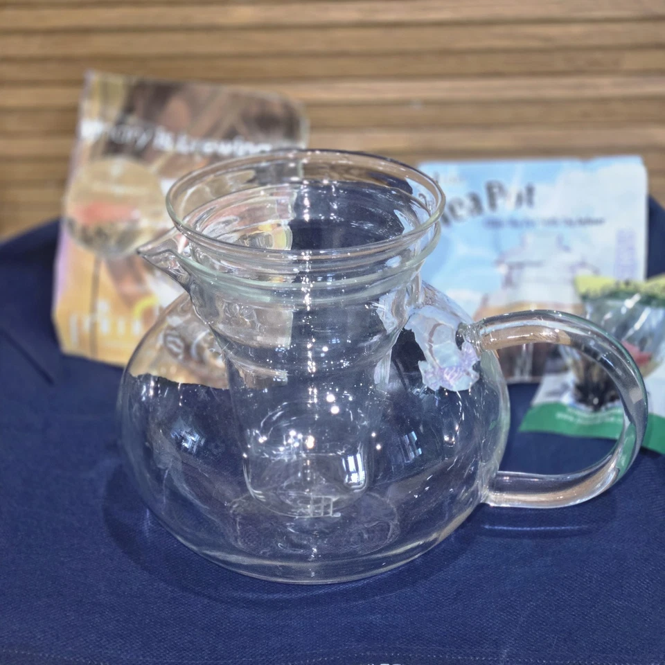 Primula Flowering Tea Pot w/ Loose Tea Infuser Clear MISSING LID!!! O30 - Image 3 of 4