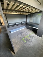 Flair Sky High Gaming Cabin Bed Small Double Bed Anthracite Grey with Storage