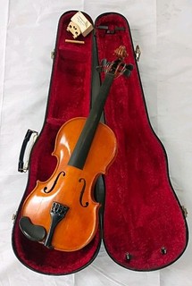 Old Full Size 4/4 Viola Violin Labeled West Germany w/ Hard Case Juzek Bridge