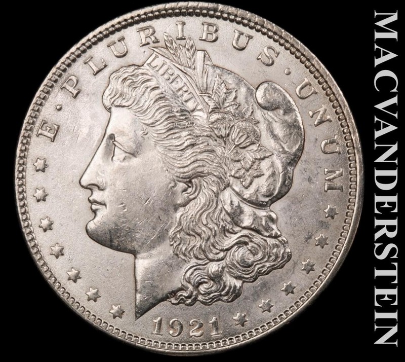 1921 Silver Morgan Dollar - Choice Gem Brilliant Uncirculated Lustrous  #L7314