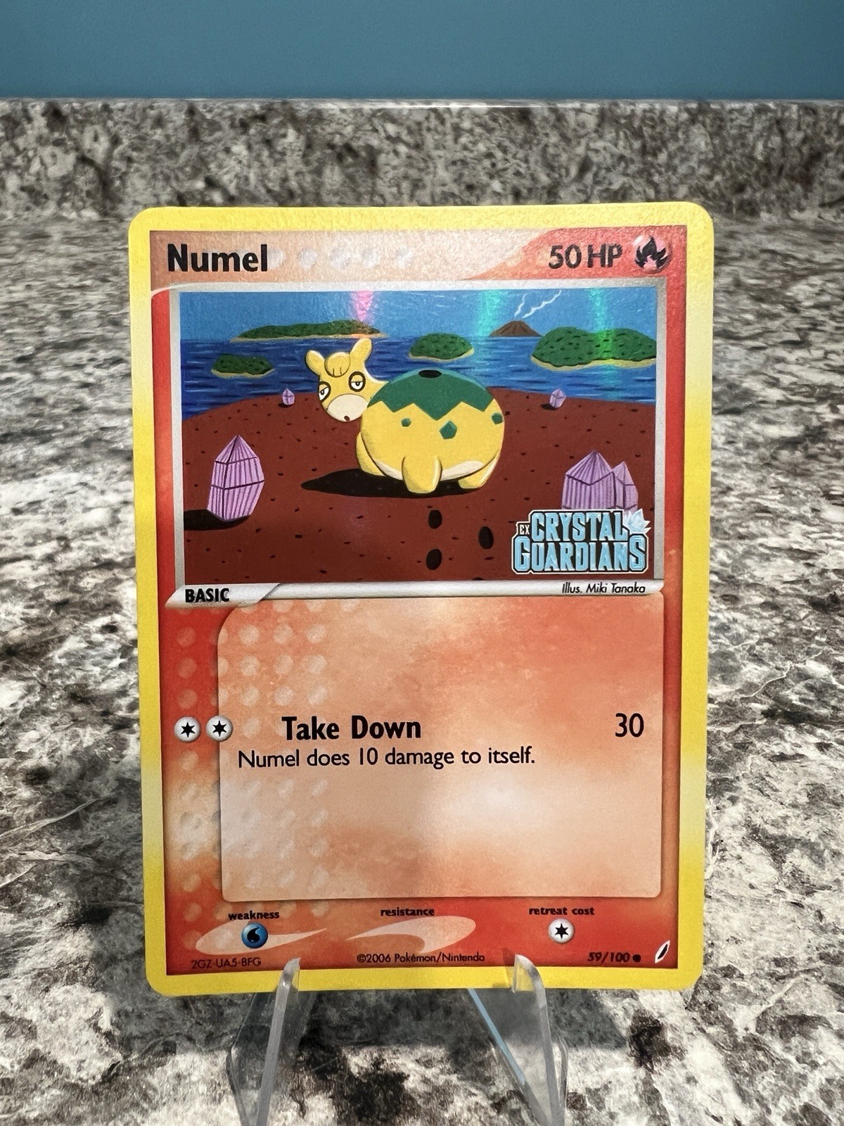 2006 Pokemon EX Crystal Guardians Numel Reverse Holo 59/100 LP