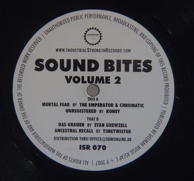 SOUND BITES VARIOUS INDUSTRIAL STRENGTH EP  ELECTRONIC HARDCOREGABBER