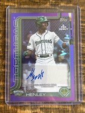2025 Topps Pro Debut Autograph Purple Foil /299 PD-112 Kyle Henley Daytona