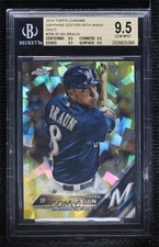 2016 Topps 1/5 Ryan Braun #298 BGS 9.5 GEM MINT q3x