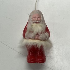 Vintage 1960's Santa Claus Christmas Ornament/Rattle