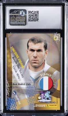 2002 PANINI WORLD CUP #61 ZINEDINE ZIDANE CSG 9.5 | eBay