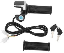 48V Ebike Throttle with Key and LCD Display, Electric Half Twist Powersports
