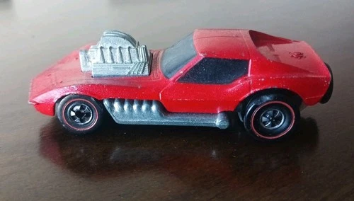 1973 Hot Wheels Redline REVVERS Jettin' Vette Glossy Red Enamel #6997 RARE