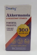 Akkermansia Supplement 300 Billion AFU Akkermansia Muciniphila 60 Capsules