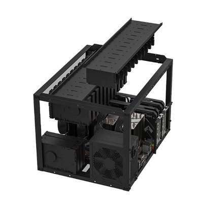 28 HDD Open Air PC Case DIY Test Bench Frame with 3.5 Inch Hard Drive Holders