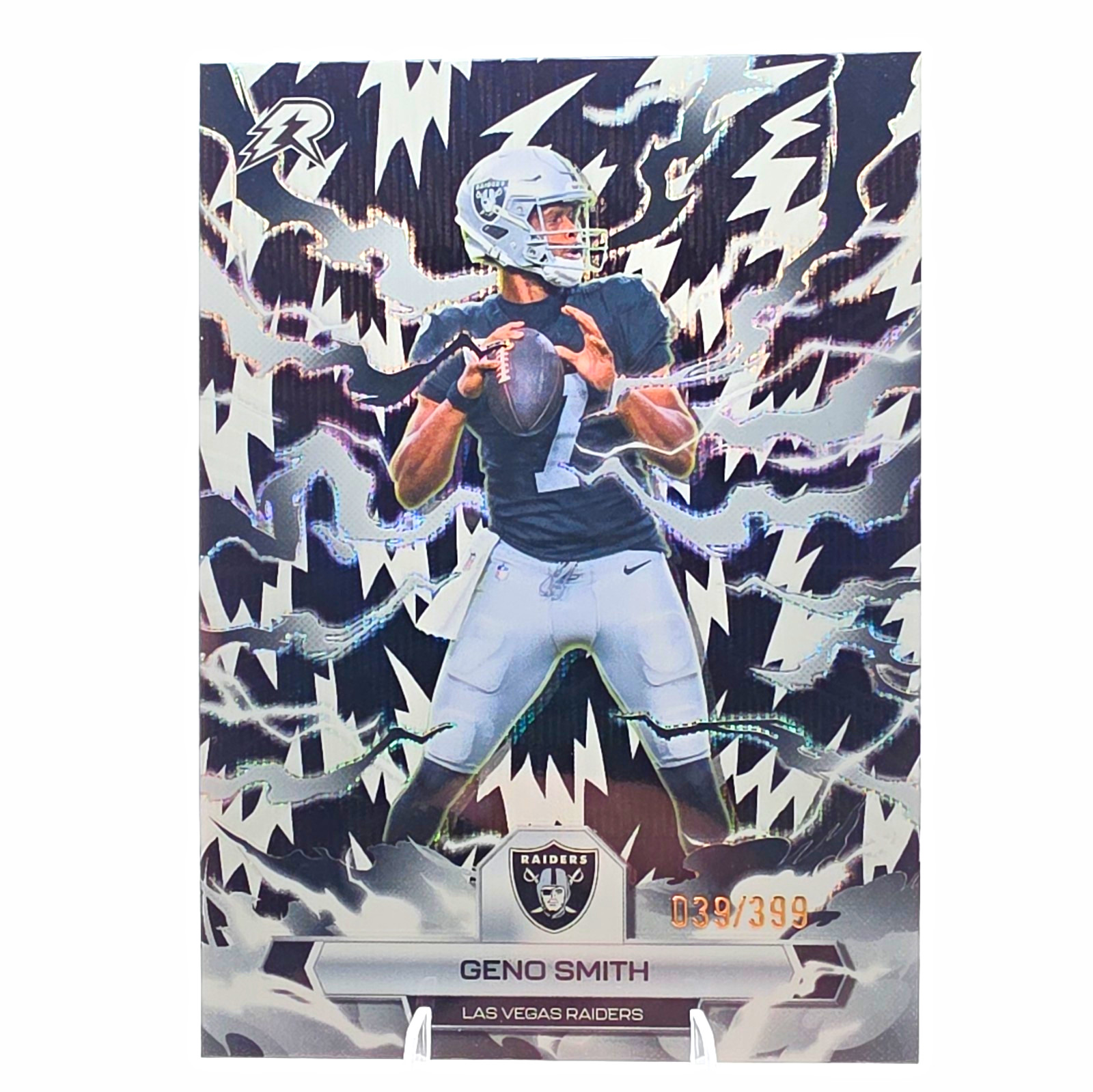 Geno Smith 2025 Topps Resurgence  #51 Black White Surge /399 Raiders Parallel