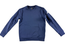 Adidas NEW Fleece Navy Blue Sweatshirt Youth Boys Medium Gym Crewneck Pullover