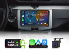 Android 14 4 64GB 9" IPS for VW Jetta Golf Passat Car Stereo CarPlay Replacement
