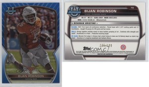 2022 Bowman U Chrome Blue Refractor /199 Bijan Robinson #70