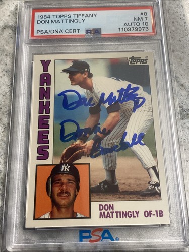 Don Mattingly #8 1984 Topps Tiffany card