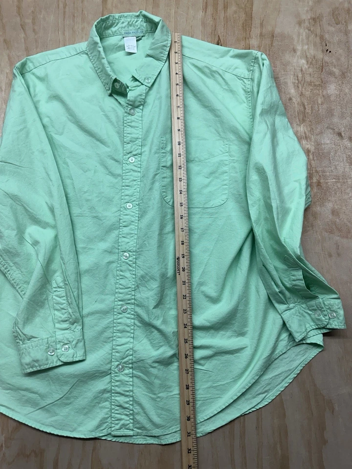 Fresh Produce Button Down Shirt Mens XL  Green Long Sleeve Top Casual - Image 4 of 4