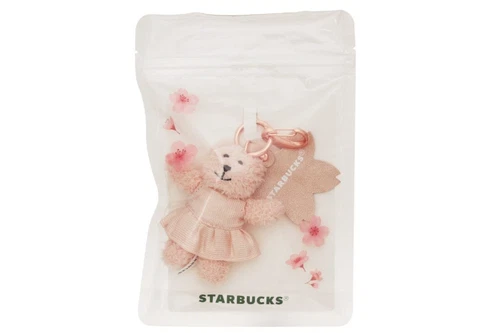 #2026 NEW STARBUCKS JAPAN SAKURA BEARISTA KEY CHAIN FREE SHIPPING