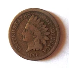 Antique 1860 USA Indian Head Cent Penny, Small Letters