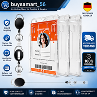 3Er Set Kartenhalter Ausweis Ausziehbar Jojo Clips Ausweishalter Hartplastik PC