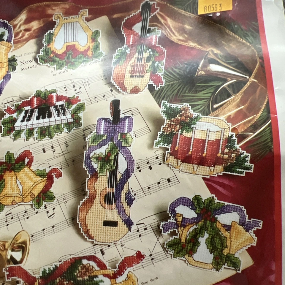 复古 1993 年尺寸音乐摆件塑料帆布套件全新密封圣诞节 — 第 4/4 张图片