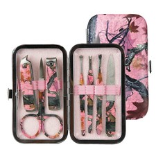 7-Piece Manicure Set, Travel Nail Clippers with Matching Hard Case, Stainless