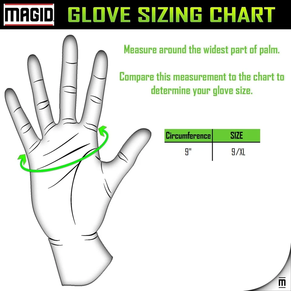 Guantes de trabajo Magid de cuero sintético palma de alta resistencia para hombre grandes / XL 12 pares Foto 3 de 4