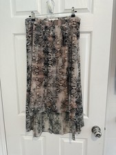 Alannah Hill She?s A Fierce Girl Skirt Size 12 Snake Print 2000?s High Low Party