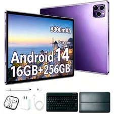 Android 14 10 Inch Octa Core GMS Tablet 16GB RAM 256GB ROM Dual Band Dual Camera