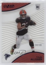 2022 Panini Chronicles Clear Vision Rookies Blue 54/99 Tyler Allgeier 0ld5