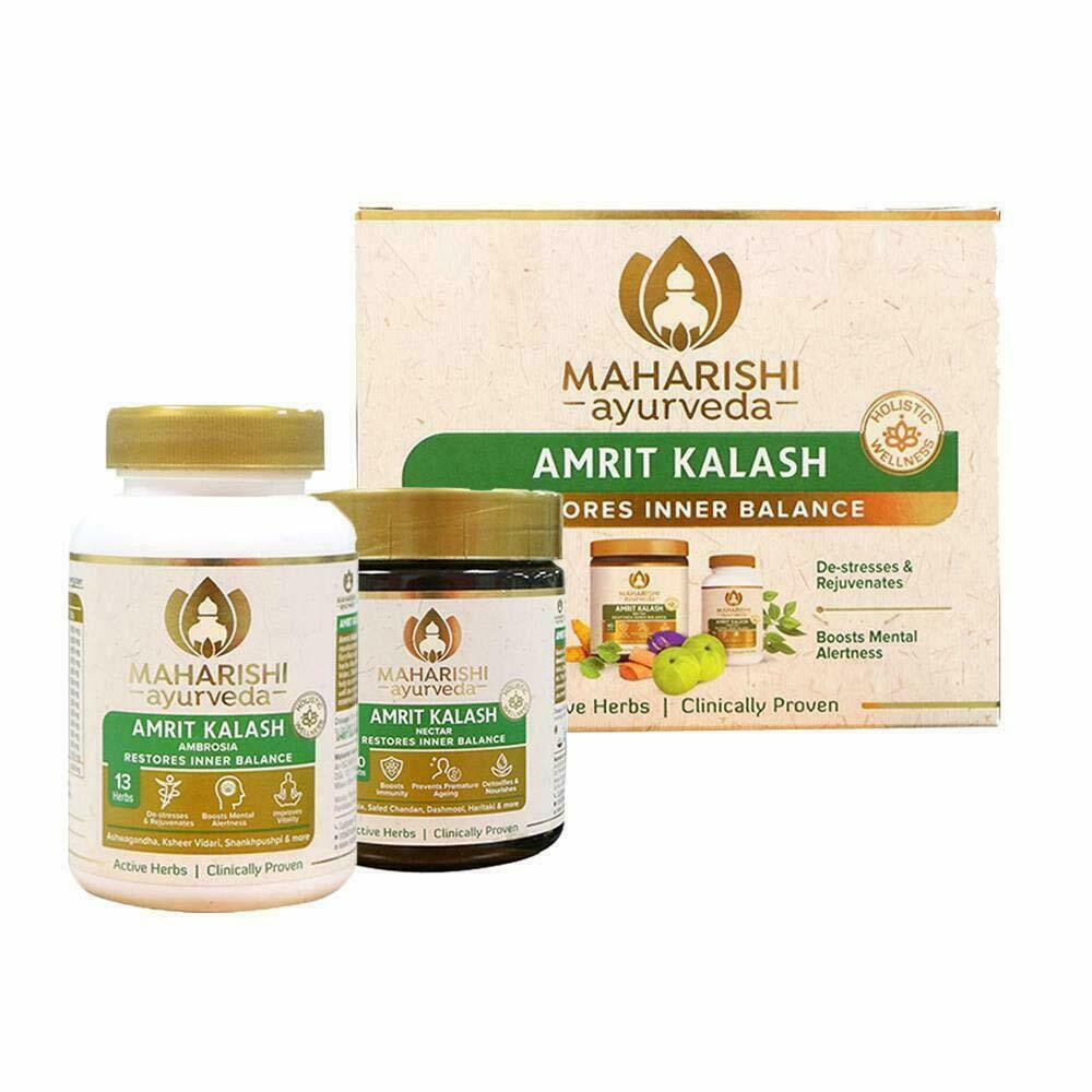 Maharishi Ayurveda Amrit Kalash -60. and 600 g Paste FAST SHIP